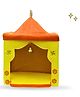 Panda's Box 51 cm Plush Mandir For Kids (Foldable & Diy - ) | Soft Temple Playset For Children | Non-Toxic, Safe | Comes With A Ringing Bell | Ideal For Home, Festival & Gifting