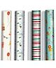 QIPS | NUKKAD Pack of 4 Multi-Design Rolls (20 Sheets) Gift Wrapping Paper - 19