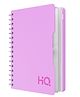HQ Single Subject Spiral/Wiro Bound Notebook, B5- 17.6x25cm, Single Line, 160 Pages, Venomous Lilac, Wirobound for office and personal use by Navneet