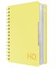HQ Single Subject Spiral/Wiro Bound Notebook, B5- 17.6x25cm, Single Line, 160 Pages, Saturn Yellow, Wirobound for office and personal use by Navneet