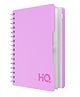 HQ Single Subject Spiral/Wiro Bound Notebook, A6- 10.5x14.8cm, Single Line, 160 Pages, Venomous Lilac, Wirobound for office and personal use by Navneet