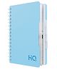 HQ Five Subject Spiral/Wiro Bound Notebook, A5- 14.8x21cm, Single Line, 300 Pages, Marine Blue, Wirobound for office and personal use by Navneet