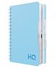 HQ Five Subject Spiral/Wiro Bound Notebook, B5- 17.6x25cm, Single Line, 300 Pages, Marine Blue, Wirobound for office and personal use by Navneet