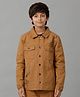 Under Fourteen Only Full Sleeves Smoke Printed Shirt - Brown