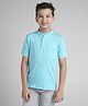 Under Fourteen Only Half Sleeves Solid Tee - Blue
