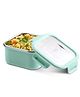 Jaypee Plus Ultima Microseal Square Shaped Inner Steel Microwave Safe Air Tight Container 800 ml | 100% Food Grade Spillproof Stainless Steel Container Lunch Box Green