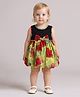 ShopperTree Cotton Woven Sleeveless Floral Printed Dress - Multi Colour
