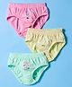 Tango Single Jersey Knit Panties with Nautical Theme Print Pack of 3 - Green Yellow & Pink