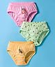 Tango Single Jersey Knit Panties with Tropical Theme Print Pack of 3 - Pink Green & Yellow