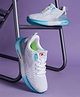 ABROS Mesh Detailed Lace Up Shoes  - White & Mint