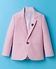 Rikidoos Full Sleeves Striped Blazer - Baby Pink