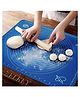 ARCADE TOYS Silicone Baking Mat Chapati, Roti, Atta Kneading Mat Non-Stick Fondant Rolling Stretchable Mat for Kitchen  1pc (Multicolour)
