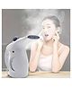 ARCADE TOYS Cure 2-in-1 Facial & Garment Steamer Handheld Nano-Ionic Steam Machine for Face Care, Cold & Cough Relief, Wrinkle Removal & Clothes Refreshing Portable Steamer 200 ml - Grey