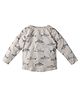 Nino Bambino Organic Cotton Knit Full Sleeves Shark Printed Tee - Grey