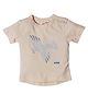 Nino Bambino Organic Cotton Half Sleeves Bird Printed Tee  - Peach