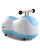 Babyhug Peanut Musical Ride-On for Kids - Blue| Fun Light & Music| Foot-to-Floor Operation| Safe with Round Edges| Sturdy Build|  Comfortable Seat| Indoor & Outdoor Play Toy