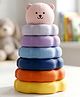Bonfino Teddy Stacker Rings Toy for Kids BPA-Free Educational Sorting & Stacking Tower Smooth Rounded Edges Interactive Learning Toy Improves Hand-eye Coordination Gifting Idea for Toddlers