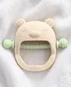 Bonfino GumEase Wrist-Fit Silicone Baby Teether| Anti-Drop Design| 100% Food-Grade Silicone| BPA-Free| Soft Sensory Chew Toy| Easy to Hold| Sterilizable| 3+ Months