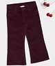 Pantaloons Junior Cotton Woven Solid Trouser - Maroon