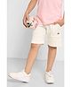 Pantaloons Junior Cotton Knit Solid Shorts - Off White