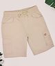 Pantaloons Junior Cotton Knit Solid Shorts - Beige