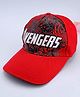 Pine Kids Marvel Cotton Woven Summer Cap With Avengers Graphics Red - Diameter 13.6 cm
