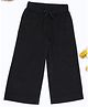 Pantaloons Junior Cotton Woven Solid Trousers - Black