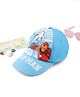Babyhug Marvel Cotton Woven Summer Cap With Avengers Graphics Light Blue - Diameter 15.5 cm