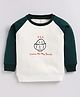 CUTOPIES Fleece Knit Full Sleeves Come To My Bowl Text Printed  Pre Winter Sweatshirt - Bottle Green