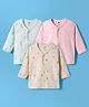Zero Interlock Knit Full Sleeves Space & Air Balloon Printed Jhablas Pack of 3 - Baby Pink Cream & Aqua