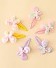 Babyhug Snap Clips With Butterfly Applique - Multicolor