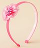 Babyhug Free Size Hair Band With Floral Applique - Pink