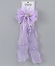 Babyhug Free Size Bow Clip with Crown Applique -  Purple