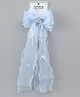Babyhug Free Size Bow Clip with Crown Applique -  Blue
