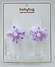 Babyhug Hair Clips with Floral Applique Pack of 2 Free Size - Purple