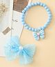 Babyhug Jewellery Set With Butterfly Applique - Light Blue