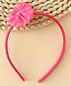 Babyhug Hair Band with Floral Applique - Fuchsia
