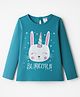Tango Single Jersey Knit Full Sleeves T-Shirt With Unicorn Graphic - Turquoise