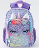Babyhug Free Size Fashion Backpacks With Unicorn Sequins Design - Purple