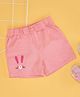 Pantaloons Baby Cotton Woven Bunny Printed Shorts - Peach