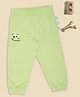 Pantaloons Baby Cotton Knit Facial Expressions  Printed Joggers - Lime Green