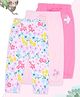 Pantaloons Baby Cotton Knit Pack Of 3 Floral & Bird Printed Joggers - Multi Colour