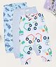 Pantaloons Baby Cotton Knit Pack Of 3 Striped & Cars Printed Joggers - Blue