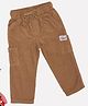 Pantaloons Baby Cotton Woven Textured Trouser - Brown