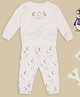 Pantaloons Baby Cotton Knit Full Sleeves Penguins Printed Sweatshirt & Joggers Set - Off White