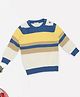 Pantaloons Baby Knit Full Sleeves Striped Sweater - Multi Colour