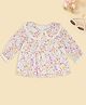 Pantaloons Baby Cotton Knit Full Sleeves Floral Printed Top - Multi Colour
