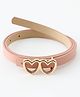 Pine Kids Belt with Heart Shape Buckle - Pink