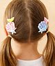 Babyhug Hair Pins And Clips With Sequin and Pearls Pack of 2 - Multicolor