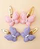 Babyhug Free Size Snap Clips With Butterfly Applique Pack Of 4 - Multicolor